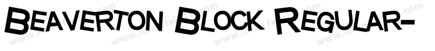 Beaverton Block Regular字体转换